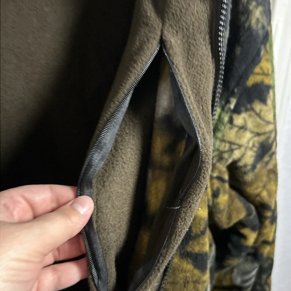 Black Canyon Outfitters Jacket Men 3XL Fleece Camo/Brown Reversible Warm